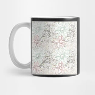 Elegant seamless pattern with flowers Mug